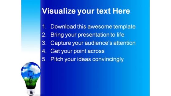 Grass And Blue Sky Idea Business PowerPoint Templates And PowerPoint Backgrounds 0211