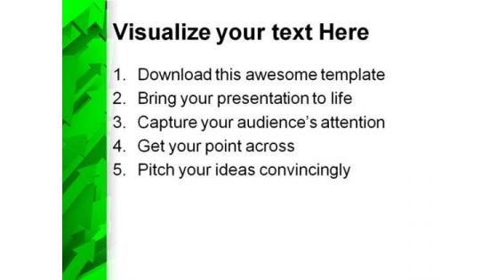 Green Arrow Background PowerPoint Themes And PowerPoint Slides 0611