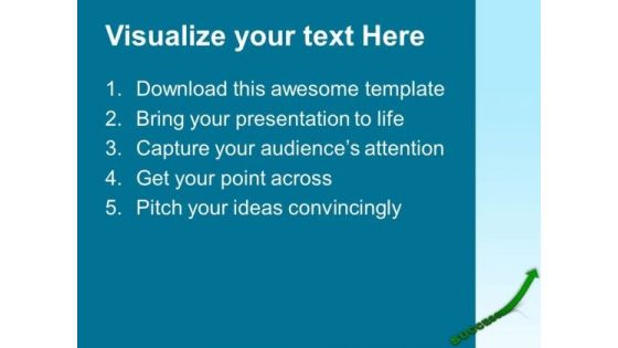 Green Arrow Shows Success Growth PowerPoint Templates Ppt Backgrounds For Slides 0413