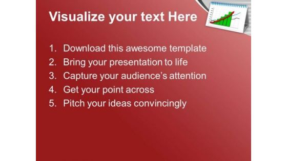 Green Bar Graph With Red Arrow PowerPoint Templates Ppt Backgrounds For Slides 0713