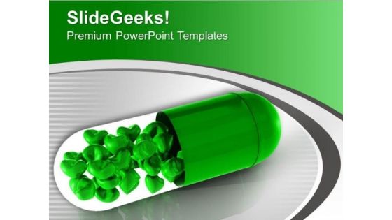 Green Capsule With Solutions PowerPoint Templates Ppt Backgrounds For Slides 0313 Green Capsule With Solutions PowerPoint Templates Ppt Backgrounds For Slides 0313