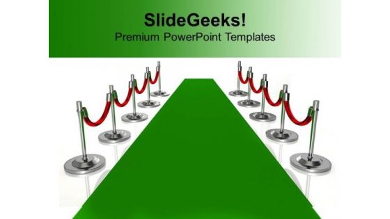 Green Carpet Path Illustration Success PowerPoint Templates Ppt Backgrounds For Slides 1112