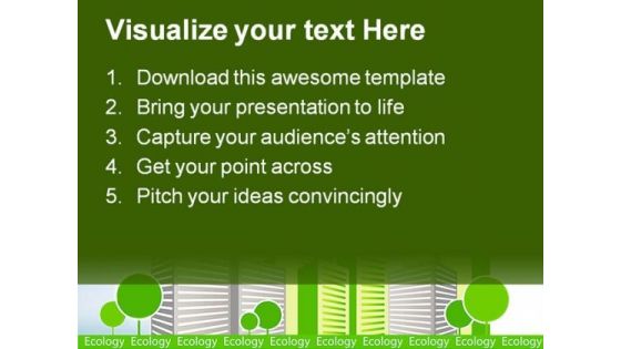 Green City Environment PowerPoint Templates And PowerPoint Backgrounds 0511