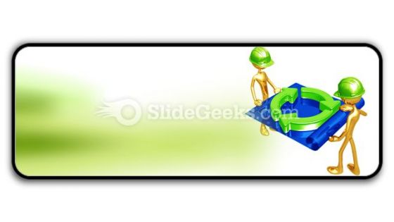 Green Construction Building PowerPoint Icon R