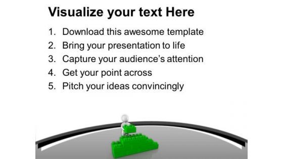 Green Cube Wall Puzzle Games PowerPoint Templates Ppt Backgrounds For Slides 0713