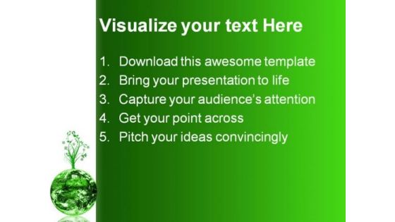 Green Earth Concept Environment PowerPoint Themes And PowerPoint Slides 0211