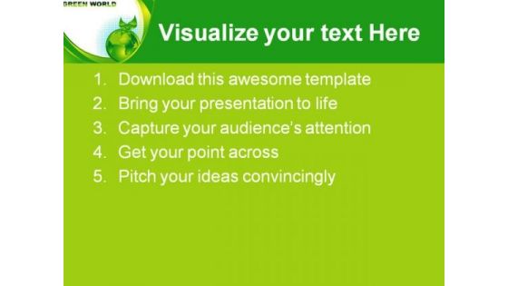 Green Earth Concept Environment PowerPoint Themes And PowerPoint Slides 0611