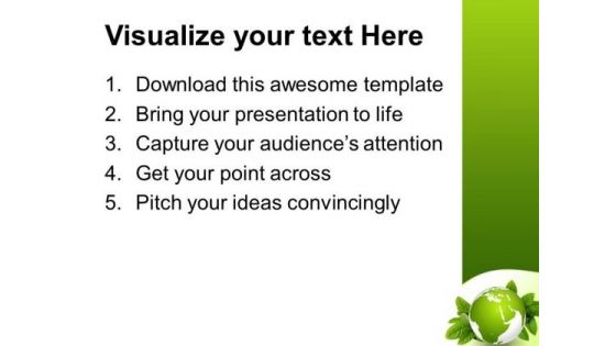 Green Earth Nature Geographical PowerPoint Templates And PowerPoint Themes 0712