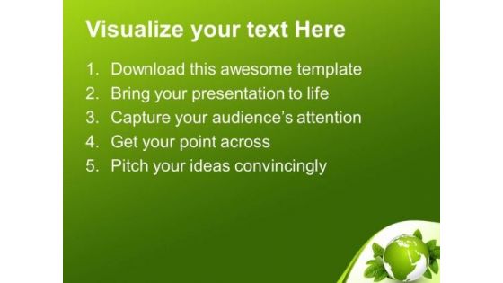 Green Earth Nature Geographical PowerPoint Templates And PowerPoint Themes 0712