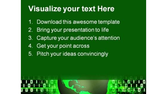 Green Earth Technology PowerPoint Templates And PowerPoint Backgrounds 0611