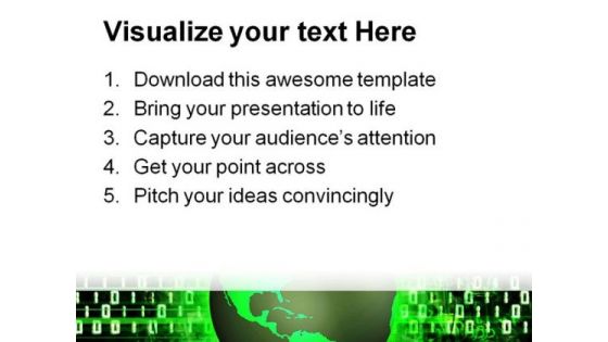 Green Earth Technology PowerPoint Themes And PowerPoint Slides 0611