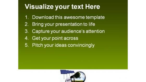 Green Energy Environment PowerPoint Themes And PowerPoint Slides 0811