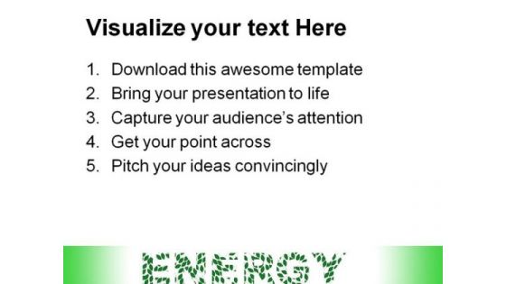 Green Energy Metaphor PowerPoint Templates And PowerPoint Backgrounds 0711