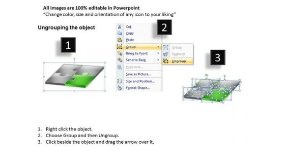 Green Energy Puzzle Piece PowerPoint Slides And Green Puzzle Editable Ppt Templates