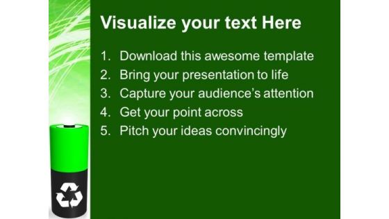 Green Energy Symbol Ecology Recycle PowerPoint Templates And PowerPoint Themes 1012