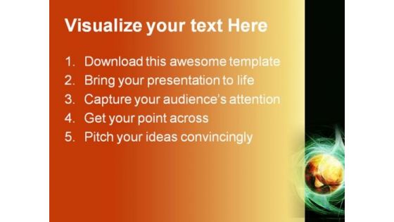 Green Fractal Background Earth PowerPoint Templates And PowerPoint Backgrounds 0311