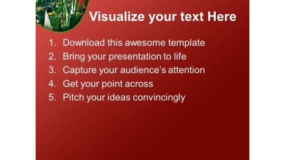 Green Garden Theme Background PowerPoint Templates Ppt Backgrounds For Slides 0513