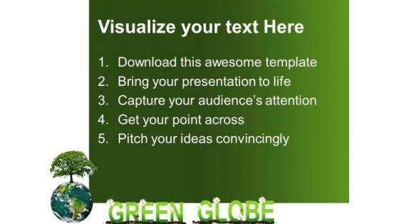 Green Globe Environment PowerPoint Templates And PowerPoint Themes 0312