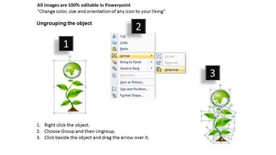 Green Growth Nature Environment PowerPoint Templates Ppt Slides