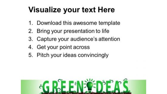 Green Ideas Environment PowerPoint Templates And PowerPoint Themes 0312