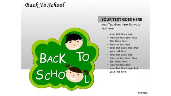 Green Kids Back To School PowerPoint Slides And Ppt Diagram Templates