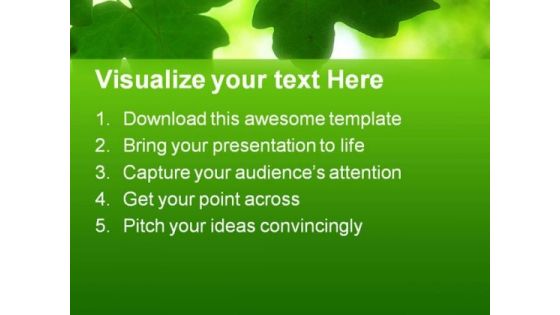 Green Leaves01 Nature PowerPoint Templates And PowerPoint Backgrounds 0411