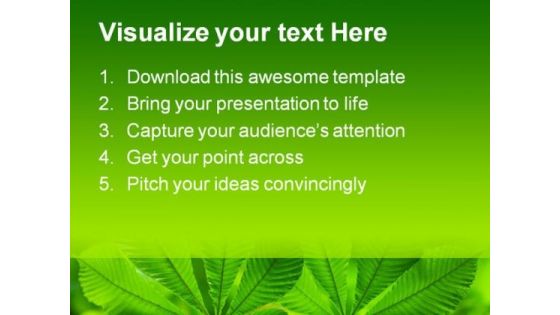 Green Leaves01 Nature PowerPoint Themes And PowerPoint Slides 0511