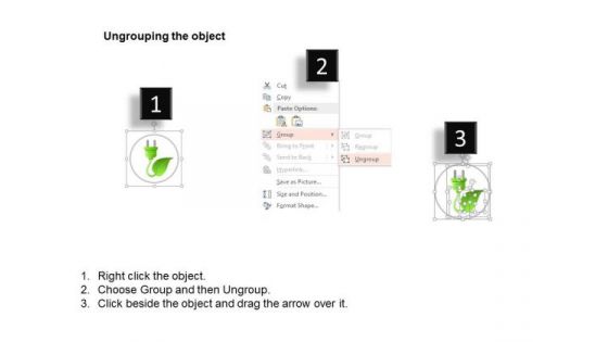 Green Plug With Home Battery And Green Globe For Ecology And Green Energy Ppt Slides Graphics