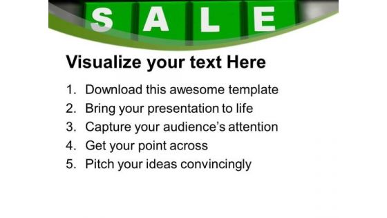 Green Sale Word On Keyboard PowerPoint Templates Ppt Backgrounds For Slides 0213