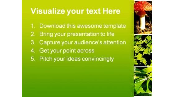 Green Summer Forest Collage Nature PowerPoint Themes And PowerPoint Slides 0611