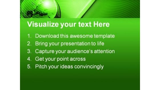 Green World Background Globe PowerPoint Templates And PowerPoint Backgrounds 0711