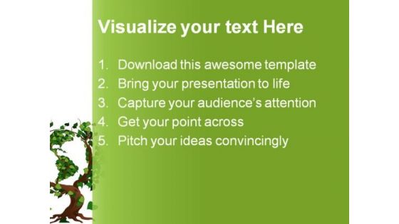 Green World Tree Earth PowerPoint Themes And PowerPoint Slides 0511
