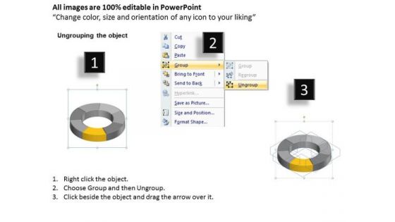 Green Yellow Circular Implementation 7 Stages Business Plan PowerPoint Templates