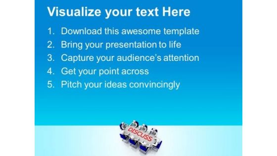 Group Discussion Business Solution PowerPoint Templates Ppt Backgrounds For Slides 0513