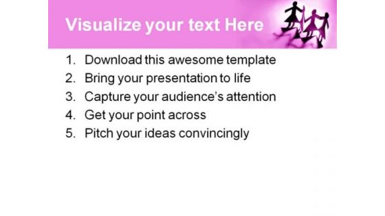 Group Of Females Communication PowerPoint Themes And PowerPoint Slides 0411