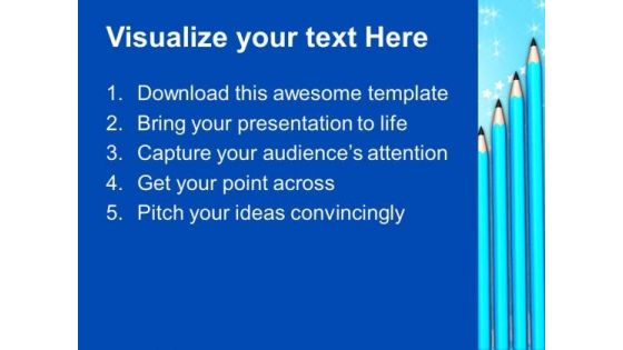Group Of Pencils Forming Graph PowerPoint Templates And PowerPoint Themes 1012