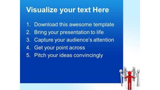 Group Of People Leadership PowerPoint Templates And PowerPoint Themes 0612