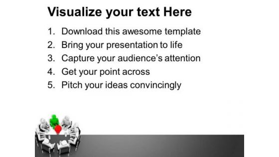 Group Of People With Leadership PowerPoint Templates Ppt Backgrounds For Slides 0713