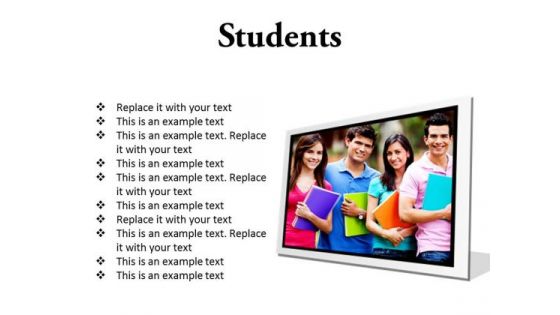 Group Of Students Education PowerPoint Presentation Slides F