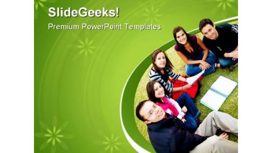 Group Of Students Education PowerPoint Templates And PowerPoint Backgrounds 0511