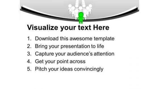 Group Standing Together In Arrow Shape Leadership PowerPoint Templates And PowerPoint Themes 0912