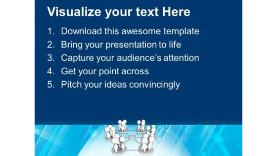 Groups Of People In Network Communication PowerPoint Templates Ppt Backgrounds For Slides 0113