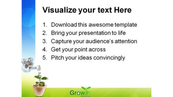 Growing Money Plant Finance PowerPoint Themes And PowerPoint Slides 0711