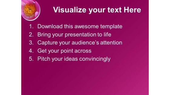 Growing Peonies Floral Beauty PowerPoint Templates Ppt Backgrounds For Slides 0513