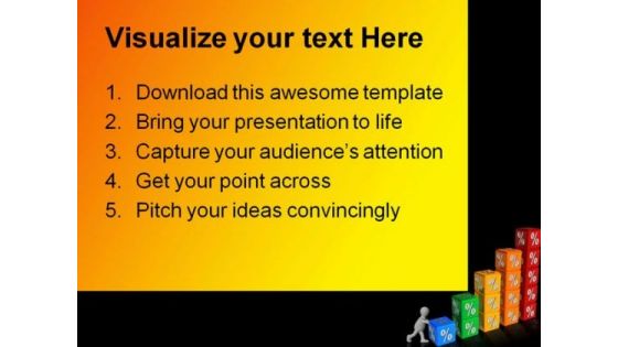 Growing Percents Metaphor PowerPoint Templates And PowerPoint Backgrounds 0211