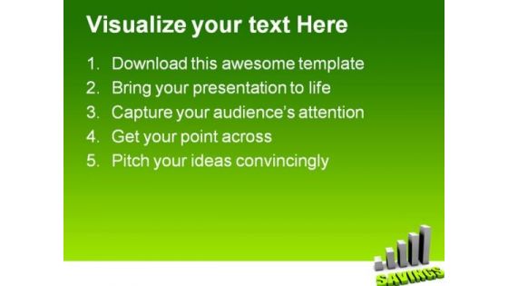 Growing Your Savings Business PowerPoint Templates And PowerPoint Backgrounds 0611