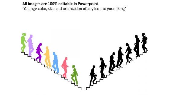Growth Business People Silhouettes PowerPoint Slides And Ppt Diagram Templates
