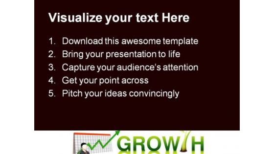 Growth Business PowerPoint Backgrounds And Templates 1210