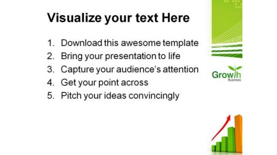 Growth Chart Business PowerPoint Themes And PowerPoint Slides 0411