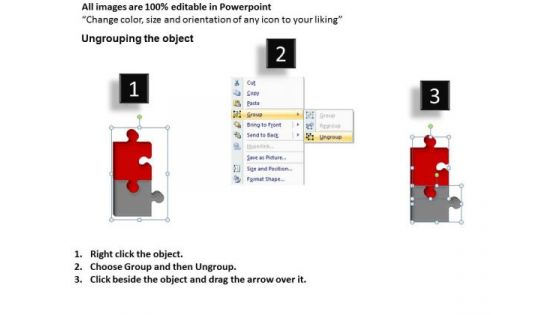Growth Chart Puzzle Piece PowerPoint Slides And Ppt Diagrams